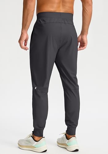 Soothfeel Men's Lightweight Jogger Pants with Zipper Pockets for Gym and Workout