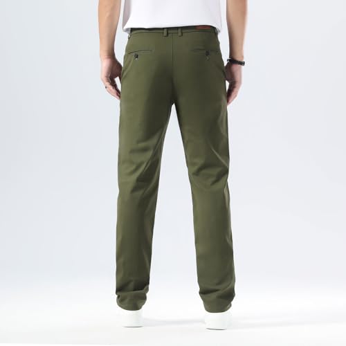 Men's Slim Fit Khaki Chino Pants by Plaid&Plain