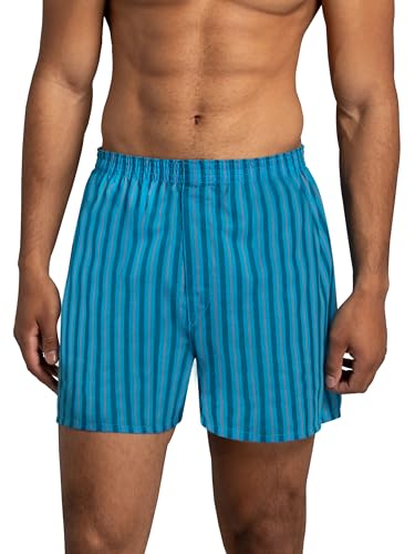 Fruit of the Loom Men's Tag Free Boxer Shorts, Relaxed Fit, Moisture Wicking