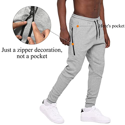WaterWang Men's Slim Tapered Jogger Pants for Exercise