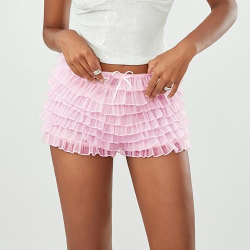 Y2K Fairy Tiered Pumpkin Party Women's Lolita Shorts